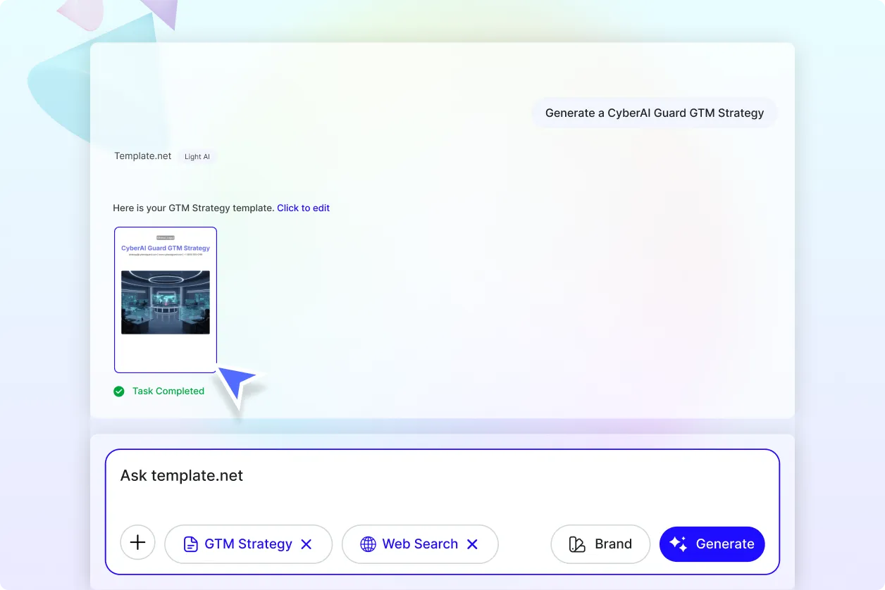 Free AI Go to Market Strategy Generator, Create GTM Strategy Documents Online Free AI Go to Market Strategy Generator, Create GTM Strategy Documents Online